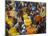 Flower Market, Calcutta, West Bengal, India-Peter Adams-Mounted Photographic Print