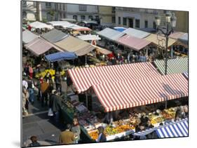 Flower Market, Cours Saleya, Nice, Alpes-Maritimes, Provence, France-Bruno Barbier-Mounted Photographic Print
