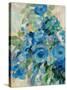 Flower Market II Blue-Silvia Vassileva-Stretched Canvas