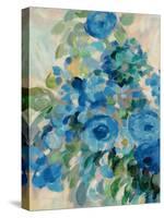 Flower Market II Blue-Silvia Vassileva-Stretched Canvas