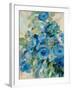 Flower Market II Blue-Silvia Vassileva-Framed Art Print