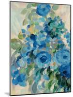 Flower Market II Blue-Silvia Vassileva-Mounted Art Print