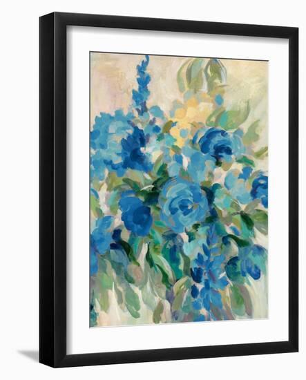 Flower Market III Blue-Silvia Vassileva-Framed Art Print