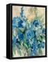 Flower Market III Blue-Silvia Vassileva-Framed Stretched Canvas