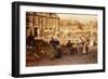 Flower Market in the Hague, 1880-Johannes Karel Christian Klinkenberg-Framed Giclee Print