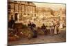 Flower Market in the Hague, 1880-Johannes Karel Christian Klinkenberg-Mounted Giclee Print