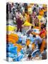 Flower Market, Kolkata (Calcutta), India-Peter Adams-Stretched Canvas