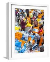 Flower Market, Kolkata (Calcutta), India-Peter Adams-Framed Photographic Print