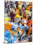 Flower Market, Kolkata (Calcutta), India-Peter Adams-Mounted Photographic Print