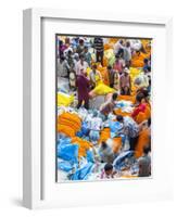 Flower Market, Kolkata (Calcutta), India-Peter Adams-Framed Photographic Print