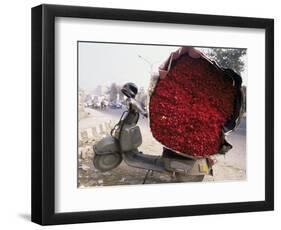 Flower Market, Lado Sarai, Delhi, India-John Henry Claude Wilson-Framed Photographic Print