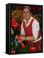 Flower Market, Mercado Dos Lavradores, Funchal, Madeira-null-Framed Stretched Canvas