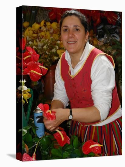 Flower Market, Mercado Dos Lavradores, Funchal, Madeira-null-Stretched Canvas