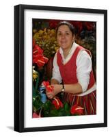Flower Market, Mercado Dos Lavradores, Funchal, Madeira-null-Framed Premium Photographic Print