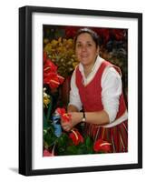 Flower Market, Mercado Dos Lavradores, Funchal, Madeira-null-Framed Photographic Print