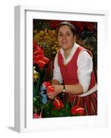 Flower Market, Mercado Dos Lavradores, Funchal, Madeira-null-Framed Photographic Print