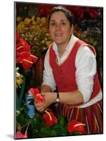 Flower Market, Mercado Dos Lavradores, Funchal, Madeira-null-Mounted Photographic Print