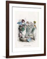 Flower Market-J^J^ Grandville-Framed Giclee Print