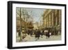 Flower Market-Eugene Galien-Laloue-Framed Giclee Print