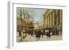 Flower Market-Eugene Galien-Laloue-Framed Giclee Print