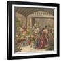 Flower Market-English School-Framed Giclee Print