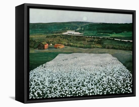 Flower Meadow in the North-Harald Sohlberg-Framed Stretched Canvas