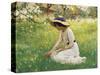 Flower Meadow-Arthur Hacker-Stretched Canvas