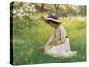 Flower Meadow-Arthur Hacker-Stretched Canvas