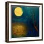 Flower Moon, 2023, (Oil on Canvas)-Lee Campbell-Framed Giclee Print