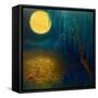 Flower Moon, 2023, (Oil on Canvas)-Lee Campbell-Framed Stretched Canvas