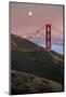 Flower Moon Scene, Golden Gate Bridge, Marin Headlands San Francisco-Vincent James-Mounted Photographic Print