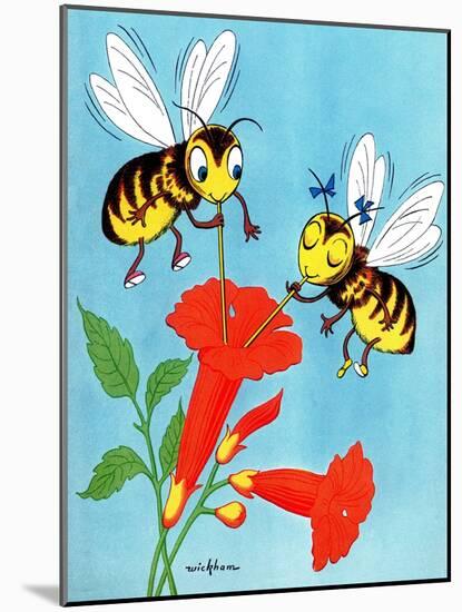 Flower Nectar - Jack & Jill-Wilmer H. Wickham-Mounted Giclee Print