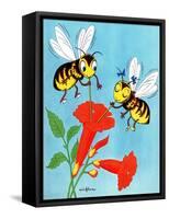 Flower Nectar - Jack & Jill-Wilmer H. Wickham-Framed Stretched Canvas