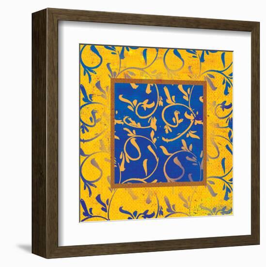 Flower Ochre-Lillian Pasenar-Framed Art Print