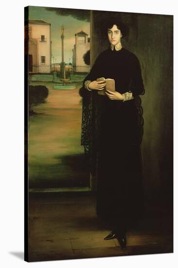 Flower of Holiness, 1910 (Oil on Canvas)-Julio Romero de Torres-Stretched Canvas