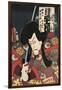 Flower of Secret Biwa Notes: Matsunami Kengyo, in Fact Aku Hichibei-Kunisada Utagawa-Framed Art Print