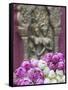 Flower Offerings at Wat Phnom, Phnom Penh, Cambodia-Ian Trower-Framed Stretched Canvas