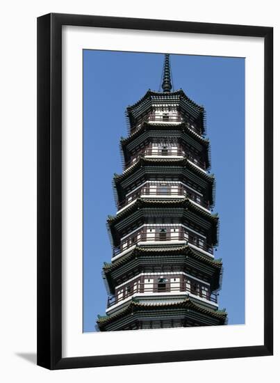 Flower Pagoda, Buddhist Temple of Six Banyan Trees, Canton (Guangzhou), Guangdong, China-null-Framed Premium Giclee Print