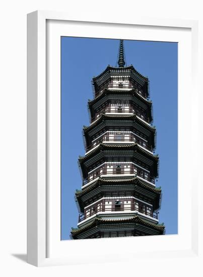 Flower Pagoda, Buddhist Temple of Six Banyan Trees, Canton (Guangzhou), Guangdong, China-null-Framed Premium Giclee Print