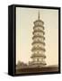 Flower Pagoda in Canton (China)-null-Framed Stretched Canvas