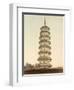 Flower Pagoda in Canton (China)-null-Framed Photographic Print