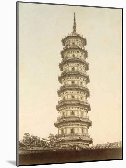 Flower Pagoda in Canton (China)-null-Mounted Photographic Print