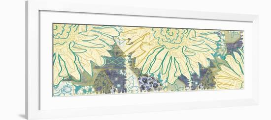 Flower Panel II-Erin Clark-Framed Premium Giclee Print