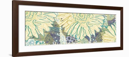 Flower Panel II-Erin Clark-Framed Premium Giclee Print