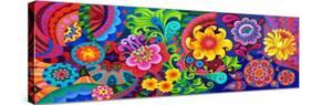 Flower pattern, 2020, (oil on canvas)-Jane Tattersfield-Stretched Canvas