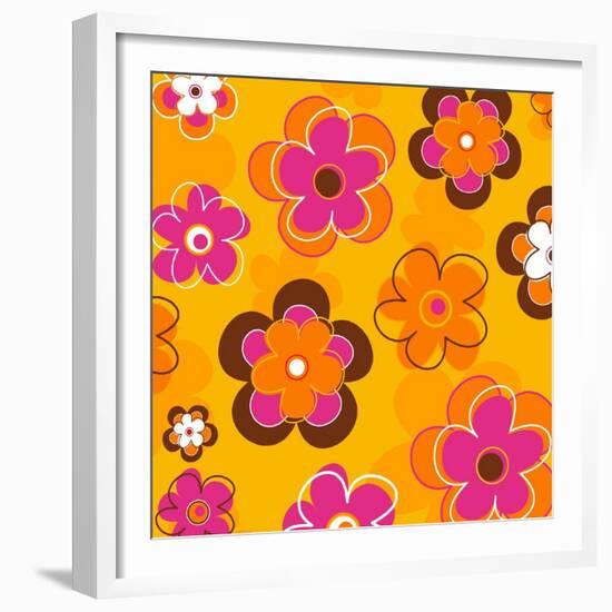 Flower Pattern-null-Framed Giclee Print