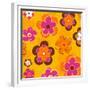 Flower Pattern-null-Framed Giclee Print