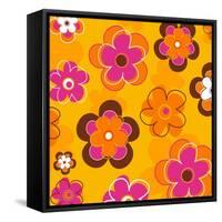 Flower Pattern-null-Framed Stretched Canvas
