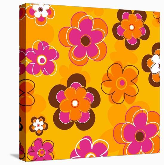 Flower Pattern-null-Stretched Canvas