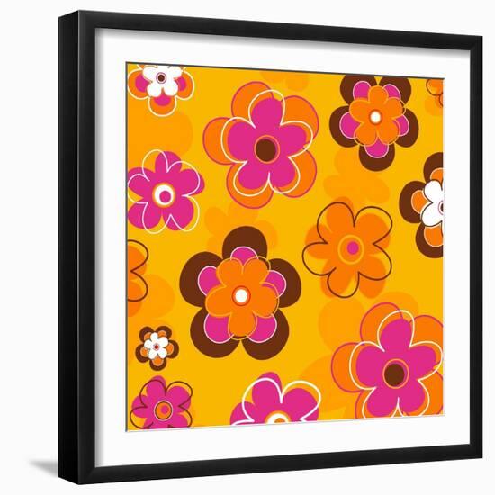 Flower Pattern-null-Framed Giclee Print